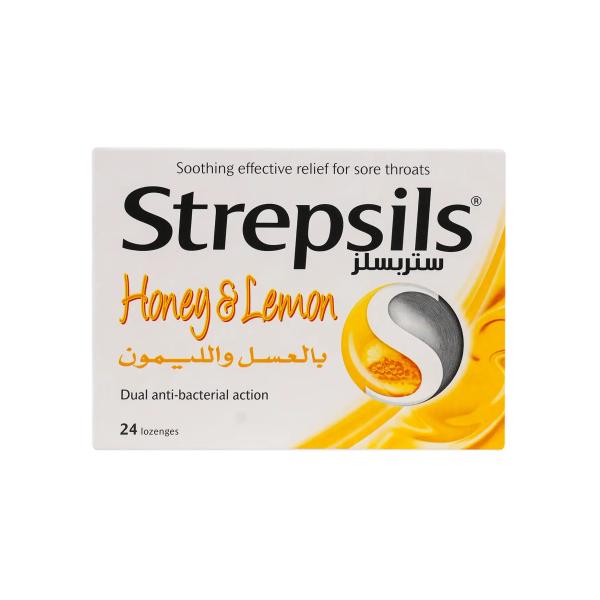 STREPSILS EXTRA HONEY & LEMON 24 LOZENGES